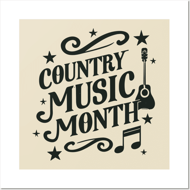 Country Music Month – October Wall Art by irfankokabi